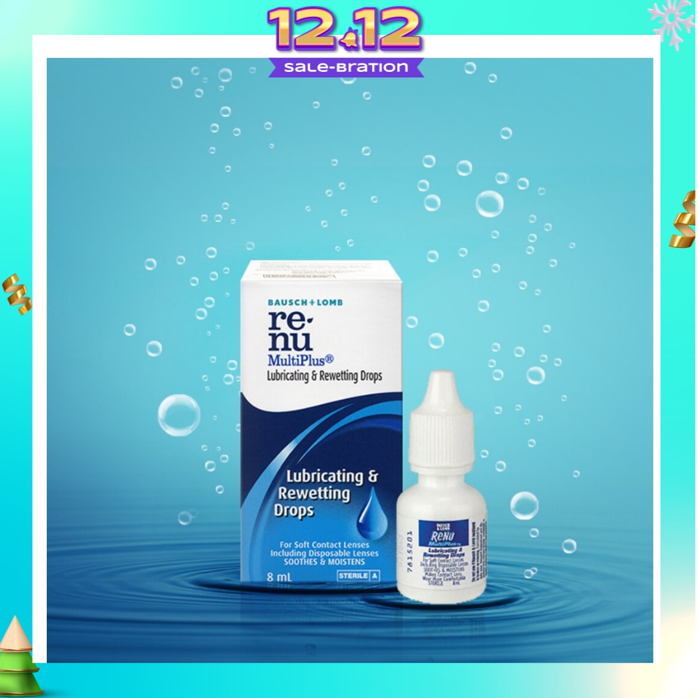 Renu Multi Plus Lubricating and Rewetting Drops 8ml
