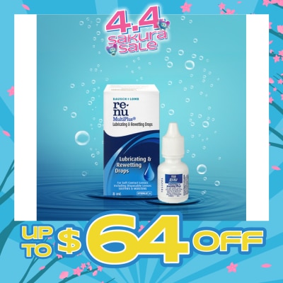 BAUSCH + LOMB - Renu Multi Plus Lubricating and Rewetting Drops 8ml