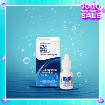 BAUSCH + LOMB Renu Multi Plus Lubricating and Rewetting Drops 8ml