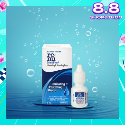 BAUSCH + LOMB Renu Multi Plus Lubricating and Rewetting Drops 8ml