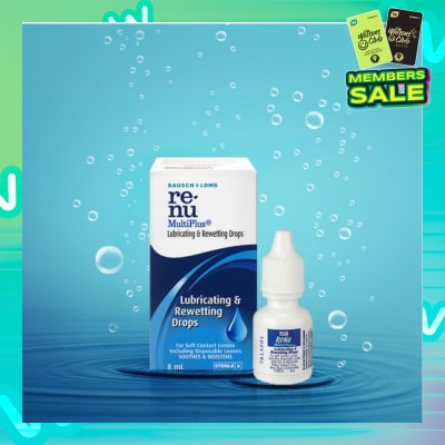 BAUSCH + LOMB Renu Multi Plus Lubricating and Rewetting Drops 8ml