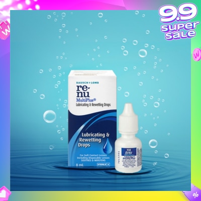 BAUSCH + LOMB Renu Multi Plus Lubricating and Rewetting Drops 8ml