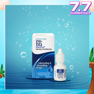 BAUSCH + LOMB Renu Multi Plus Lubricating and Rewetting Drops 8ml