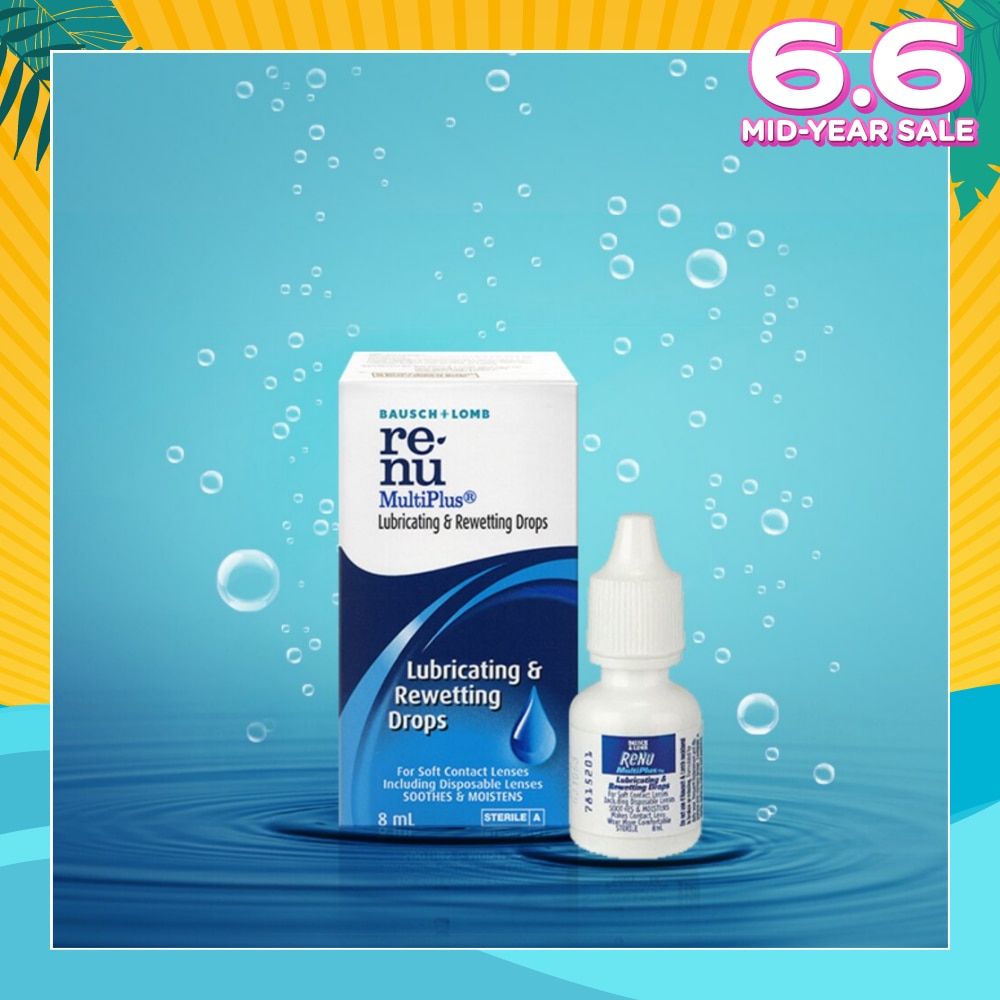 Renu Multi Plus Lubricating and Rewetting Drops 8ml