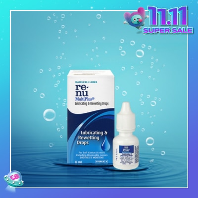 BAUSCH + LOMB Renu Multi Plus Lubricating and Rewetting Drops 8ml