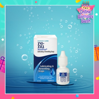 BAUSCH + LOMB Renu Multi Plus Lubricating and Rewetting Drops 8ml