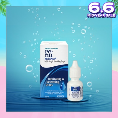 BAUSCH + LOMB Renu Multi Plus Lubricating and Rewetting Drops 8ml