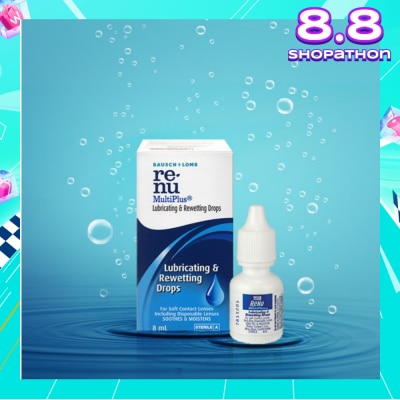 BAUSCH + LOMB Renu Multi Plus Lubricating and Rewetting Drops 8ml