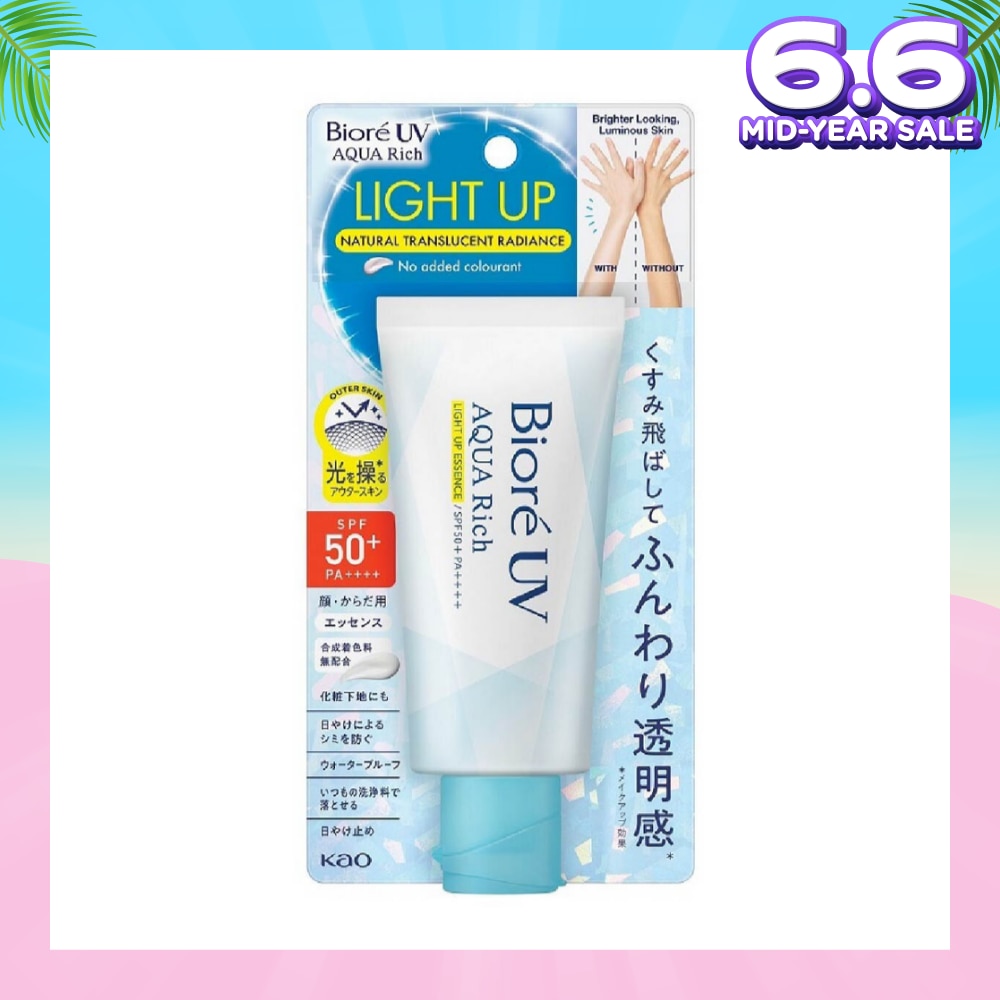 UV Aqua Rich Light Up Essence SPF50+ PA++++ Sunscreen (For Face & Body + Natural Transluscent Radiance) 70g