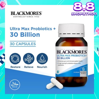 BLACKMORES Ultra Max Probiotics+ 30 Billion Capsule 30s