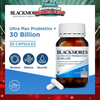 BLACKMORES - Ultra Max Probiotics+ 30 Billion Capsule 30s