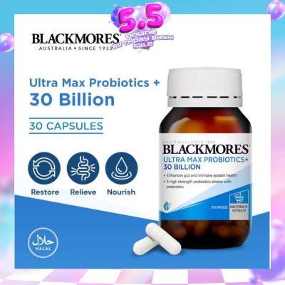 BLACKMORES - Ultra Max Probiotics+ 30 Billion Capsule 30s