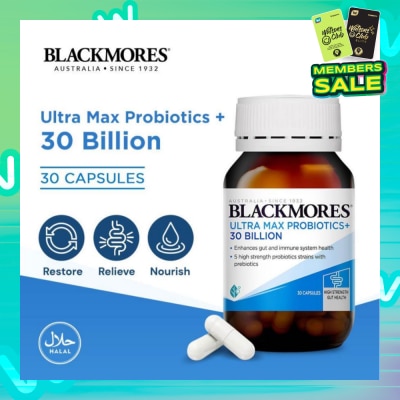 BLACKMORES Ultra Max Probiotics+ 30 Billion Capsule 30s
