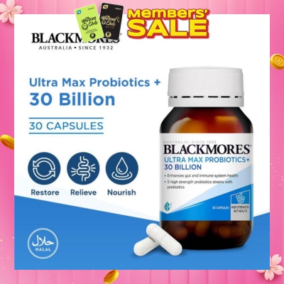 BLACKMORES [CNY] Ultra Max Probiotics+ 30 Billion Capsule 30s