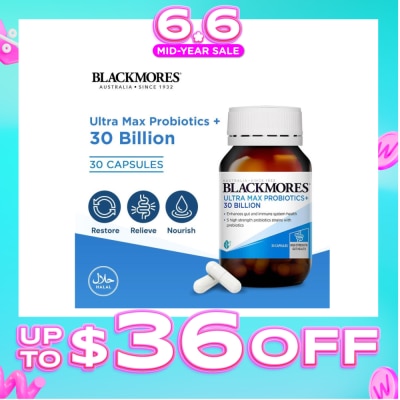 BLACKMORES - Ultra Max Probiotics+ 30 Billion Capsule 30s