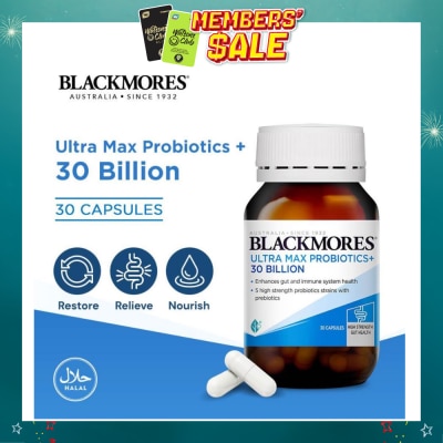 BLACKMORES - Ultra Max Probiotics+ 30 Billion Capsule 30s