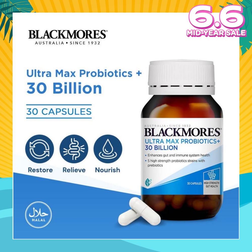 Ultra Max Probiotics+ 30 Billion Capsule 30s (Expiry: Aug`2025)