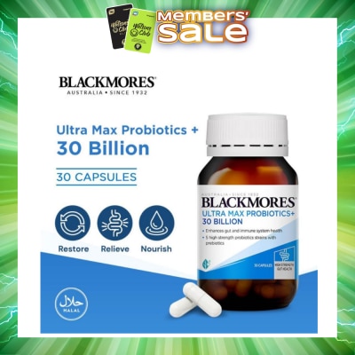BLACKMORES - Ultra Max Probiotics+ 30 Billion Capsule 30s