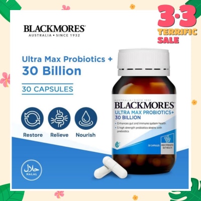 BLACKMORES Blackmores Ultra Max Probiotics+ 30 Billion Capsules 30s