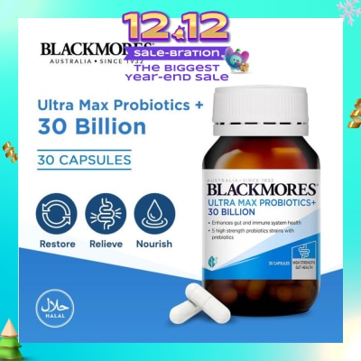 BLACKMORES Ultra Max Probiotics+ 30 Billion Capsule 30s