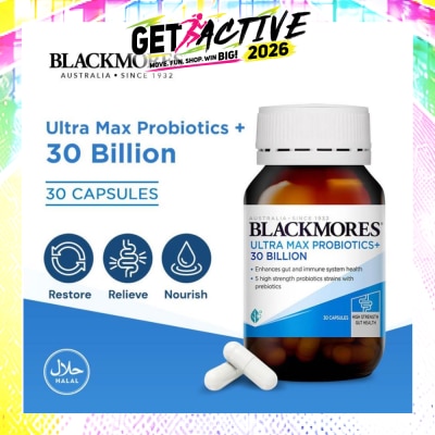 BLACKMORES - Ultra Max Probiotics+ 30 Billion Capsule 30s image