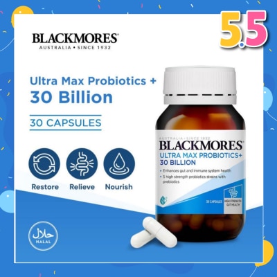 BLACKMORES Ultra Max Probiotics+ 30 Billion Capsules 30s