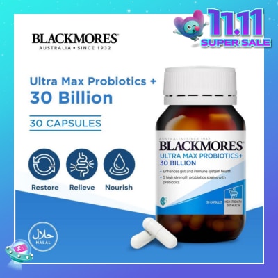 BLACKMORES Ultra Max Probiotics+ 30 Billion Capsule 30s