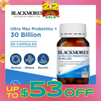 BLACKMORES [CNY] Ultra Max Probiotics+ 30 Billion Capsule 30s