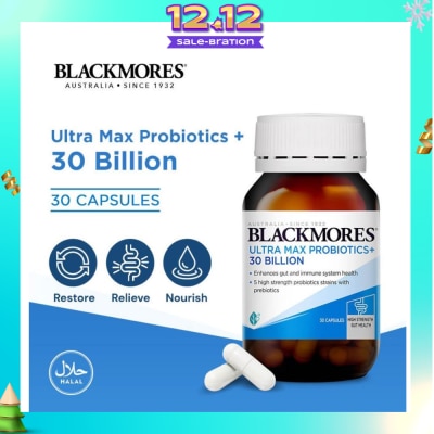 BLACKMORES Ultra Max Probiotics+ 30 Billion Capsule 30s