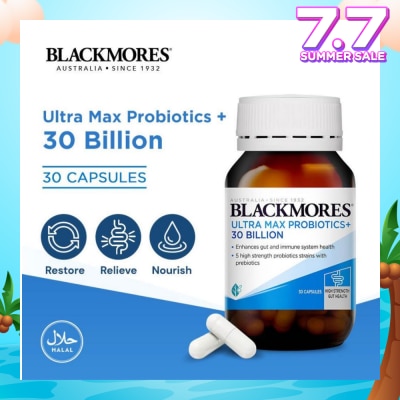BLACKMORES Ultra Max Probiotics+ 30 Billion Capsule 30s