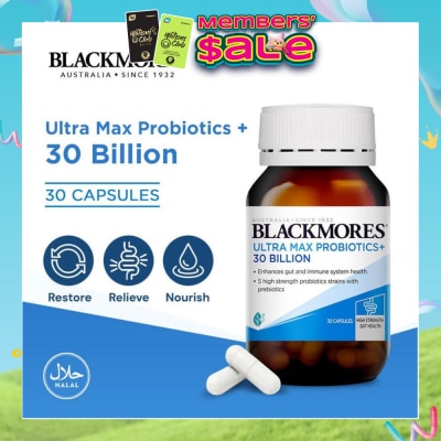 BLACKMORES - Ultra Max Probiotics+ 30 Billion Capsule 30s