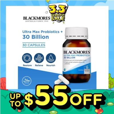BLACKMORES [CNY] Ultra Max Probiotics+ 30 Billion Capsule 30s
