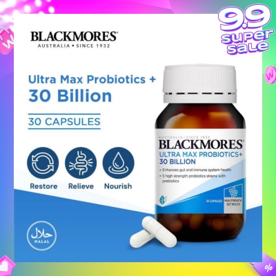 BLACKMORES Ultra Max Probiotics+ 30 Billion Capsule 30s