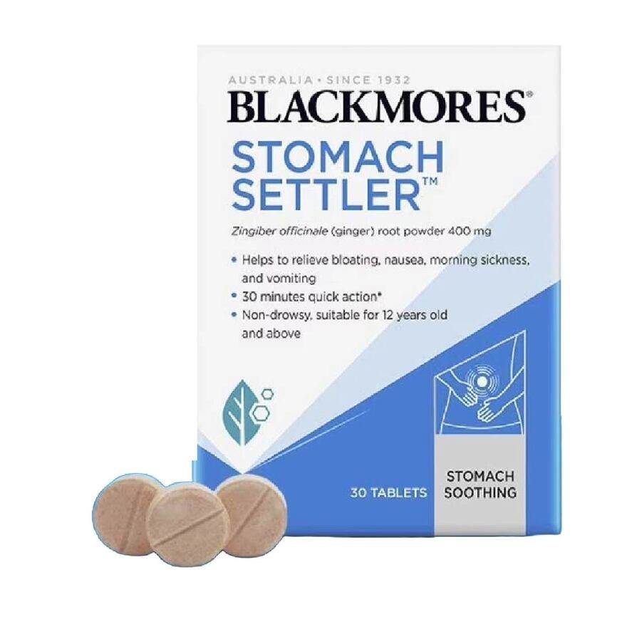 Blackmores Stomach Settler (Non-Drowsy) Tablets 30s<BR>