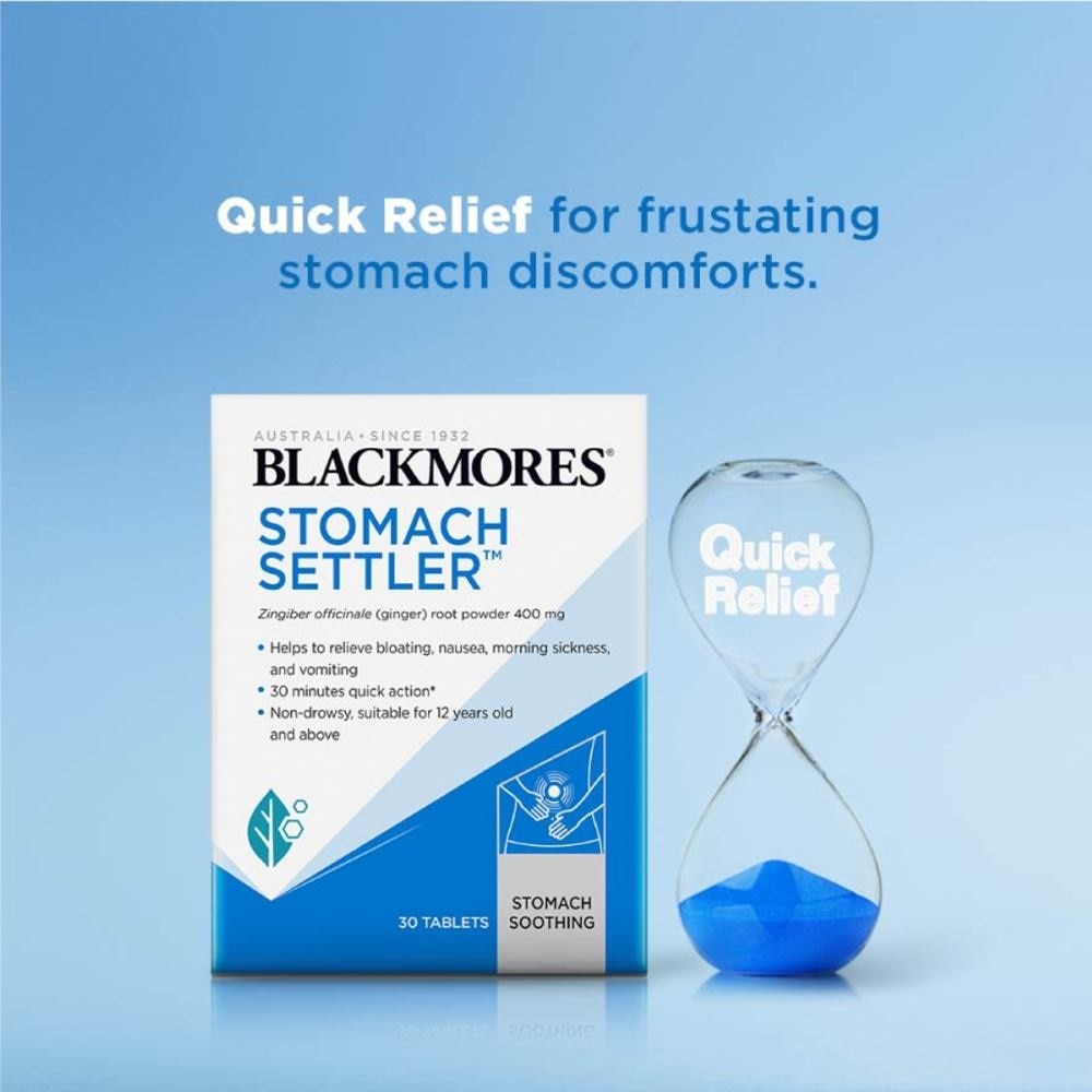 Blackmores Stomach Settler (Non-Drowsy) Tablets 30s<BR>