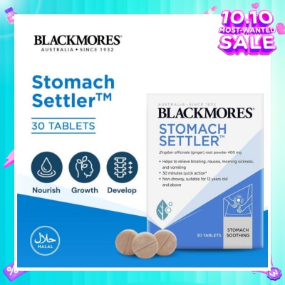 BLACKMORES Stomach Settler (Non-Drowsy) Tablets 30s