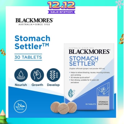 BLACKMORES Stomach Settler (Non-Drowsy) Tablets 30s
