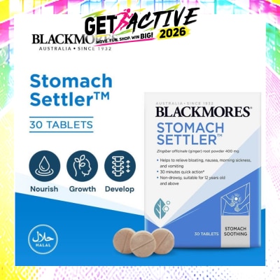 BLACKMORES - Stomach Settler (Non-Drowsy) Tablets 30s image