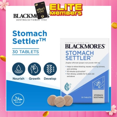 BLACKMORES Stomach Settler (Non-Drowsy) Tablets 30s