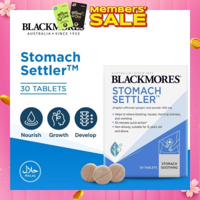 BLACKMORES Stomach Settler (Non-Drowsy) Tablets 30s