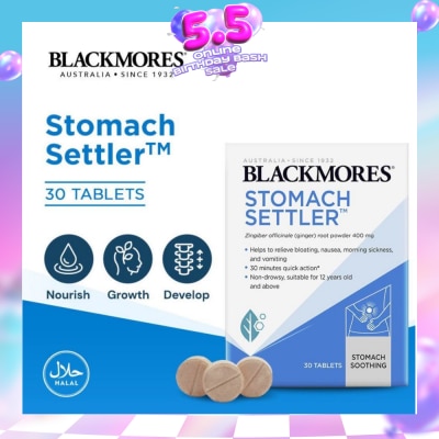 BLACKMORES - Stomach Settler (Non-Drowsy) Tablets 30s