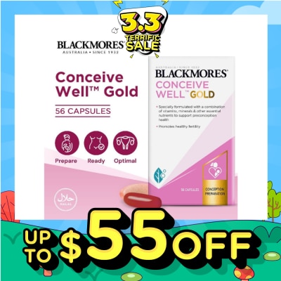 BLACKMORES Conceive Well Gold Capsules 56s (Expiry: Sep`2026)
