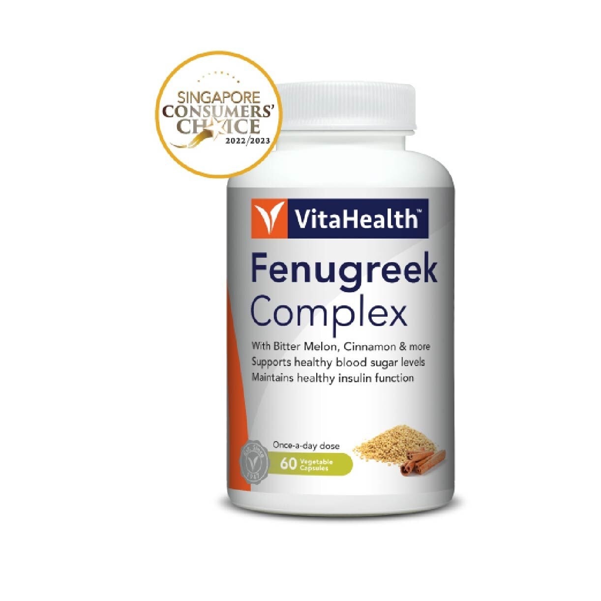 Fenugreek & Cinnamon Complex 60 Vegetable Capsules