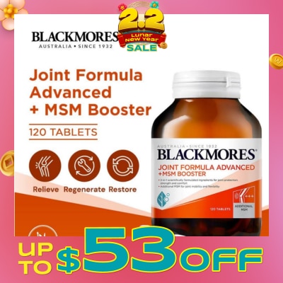 BLACKMORES Joint Formula Advanced + MSM Booster Tablets 120s (Expiry: Sep`2026)