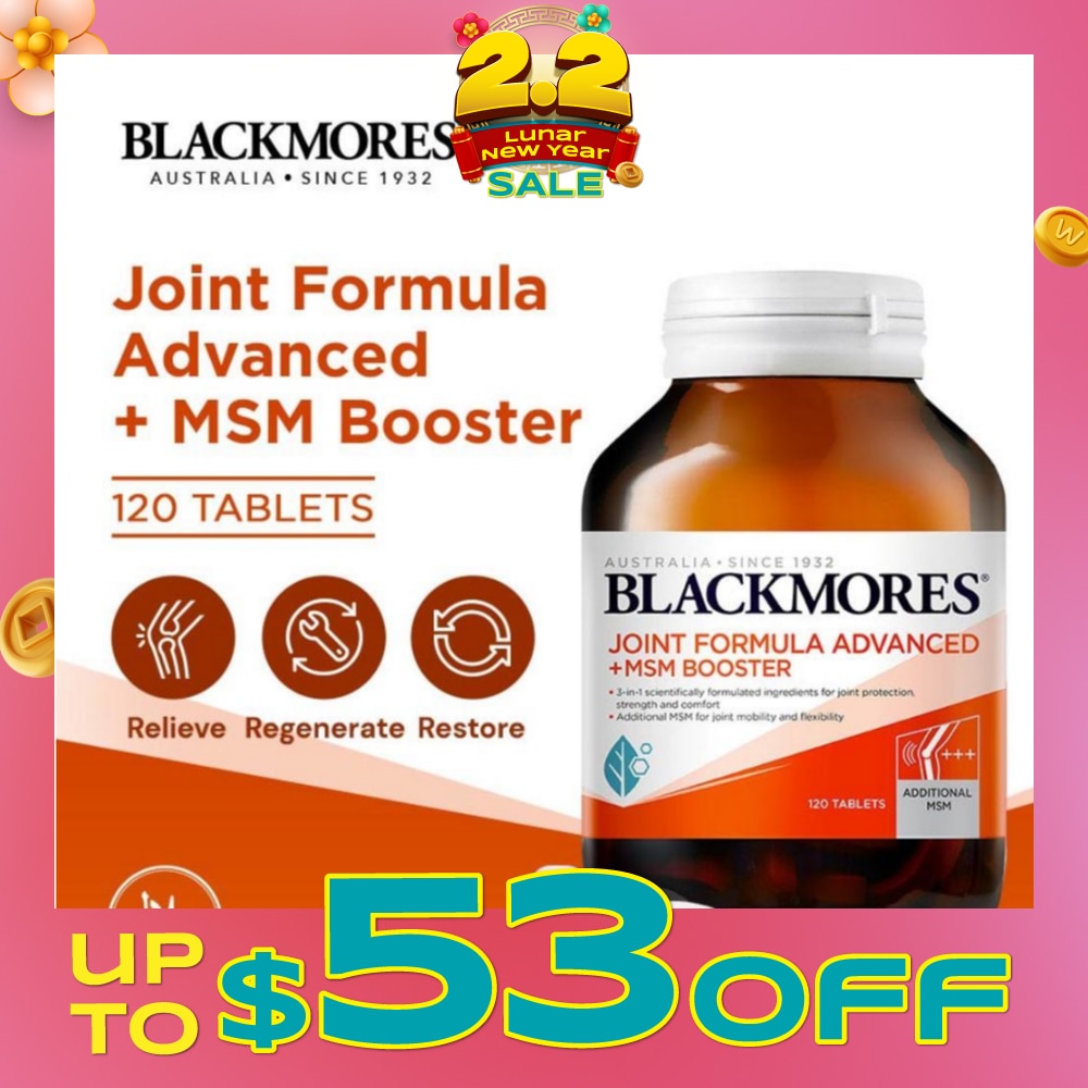 Joint Formula Advanced + MSM Booster Tablets 120s (Expiry: Sep`2026)