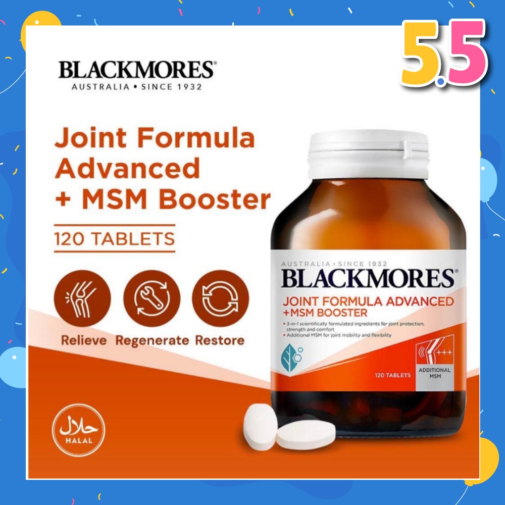 Blackmores Joint Formula Advanced + MSM Booster Tablets 120s