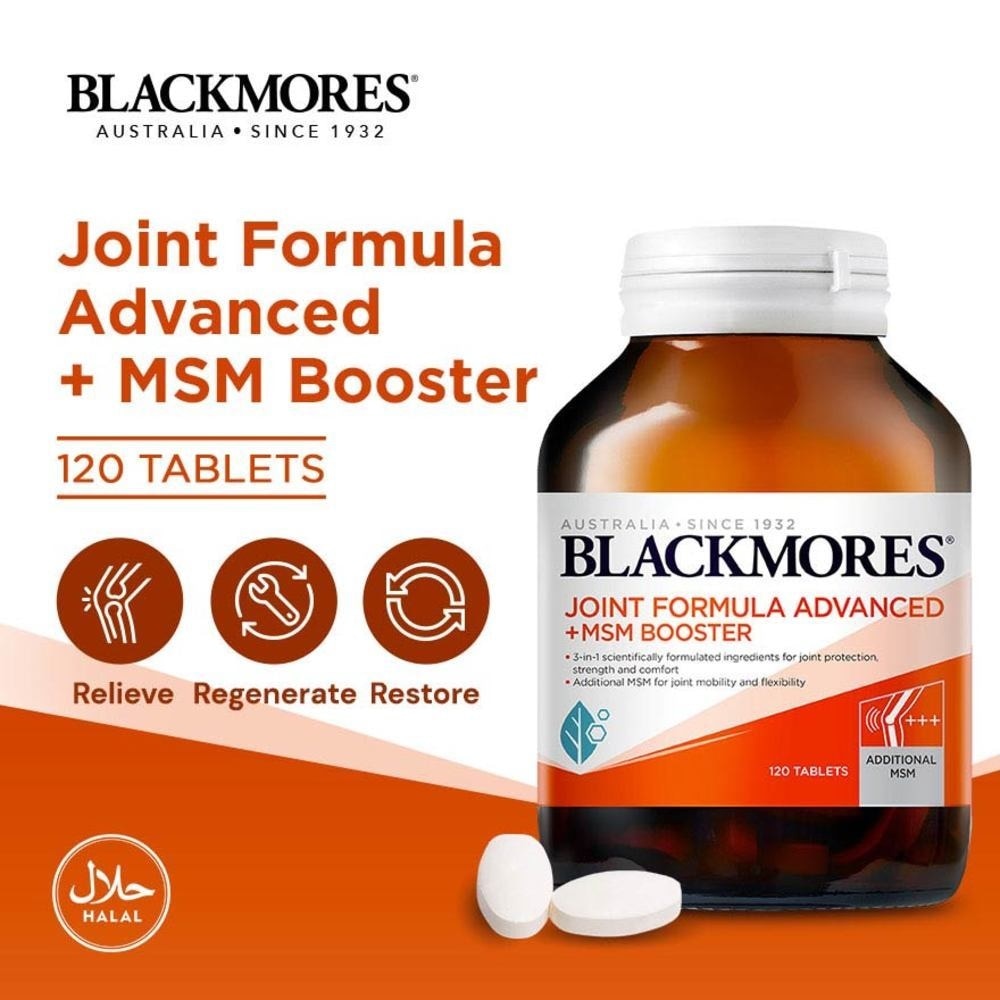 Blackmores Joint Formula Advanced + MSM Booster Tablets 120s