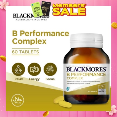 BLACKMORES B Performance Complex Tablets 60s (Expiry: Sep`2026)