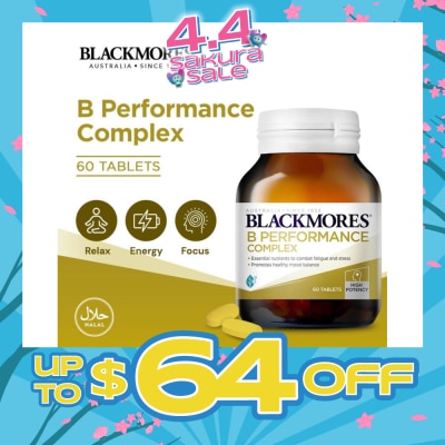 BLACKMORES - B Performance Complex Tablets 60s (Expiry: Sep`2026)