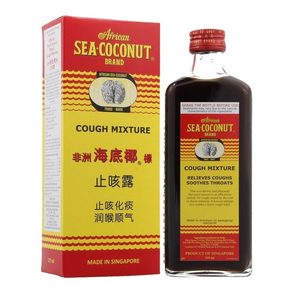 Sea Coconut Cough Mixture (Relieves Coughs & Soothes Throat) 177ml